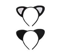 2 fasce per orecchie di gatto, fasce per capelli con animali, graziose fasce per capelli, copricapo creativo, fasce pelose, accessori per vestiti, adatte per feste, cosplay e servizi fotografici