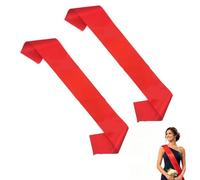 2 fasce rosse per concorso di bellezza, fascia da sposa per essere e sposa, 160 x 8 cm, in raso, vuota, per feste, bomboniere, ghirlanda, signorina congenialità, uomini, per decorare fai da te