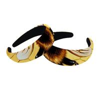 2 fasce spesse imbottite per capelli, stile vintage, con ape, in velluto, per ragazze, donne e uomini