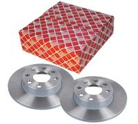 2 Febi Dischi Freno Anteriore per Daihatsu Cuore Trevis