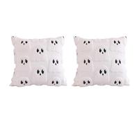 2 federe per cuscini di Halloween, 45 x 45 cm, 2 federe ricamate per divano, casa, camera da letto, Halloween, decorazioni per interni (D)