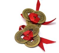 2 Feng Shui tre cinese "Ching monete per Fortune W confezione regalo, SKU: Y1145