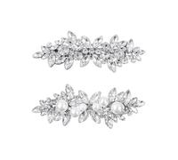 2 Fermagli A Molla In Cristallo Accessori Per Capelli Da Donna Fermagli Per Capelli Con Strass In Metallo Fermagli Per Capelli Da Sposa Diademi Nuziali