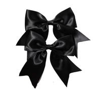 2 fermagli for capelli con fiocchi in nastro di colore solido adorabili for forcine, mollette, accessori for fatti a mano Per Cheerleaders(Color 2)