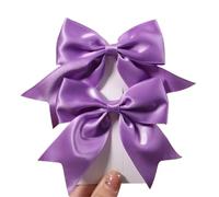 2 fermagli for capelli con fiocchi in nastro di colore solido adorabili for forcine, mollette, accessori for fatti a mano Per Cheerleaders(Color 3)