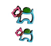 2 fermagli per capelli a blocchi di colore, carini fermagli per capelli per cani, in acrilico, creativi, a forma di squalo, accessori per capelli per donne e ragazze