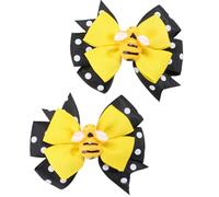 2 fermagli per capelli alla moda con fiocchi a forma di fiore, accessori per tutti i giorni, adatti per l'uso quotidiano e occasioni speciali, clip alla moda per adolescenti