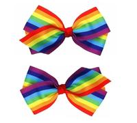 2 fermagli per capelli arcobaleno per donne e ragazze, accessori per capelli, accessori per capelli per il giorno dell'orgoglio per il giorno dell'orgoglio, clip per capelli, clip e fermagli per