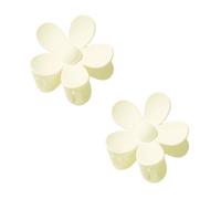 2 fermagli per capelli bianchi a forma di fiore - grandi fermagli per capelli spessi per acconciature dolci