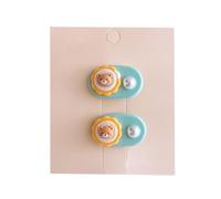 2 fermagli per capelli, color caramella, dolci e carini, mini accessori per capelli fatti a mano, blu