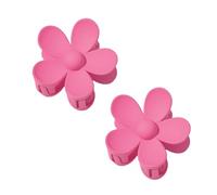 2 fermagli per capelli color rosa rosso caramella clip per capelli fiore - grandi clip carine, capelli spessi, scrub, clip per capelli dolce fiore clip