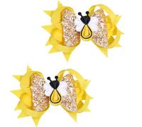 2 fermagli per capelli comodi con fiocco a fiore, aggiungono un tocco di stile a qualsiasi acconciatura, comodi accessori per capelli da donna
