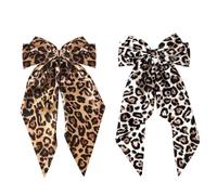 2 Fermagli Per Capelli Con Fiocco Con Stampa Leopardata, Accessori Per Capelli Retrò, Accessori Per Capelli Da Donna, Accessori Di Abbigliamento, Accessori Per Capelli Classici Alla Moda
