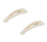 2 fermagli per capelli con perle a scatto, grandi 3,3, accessori per capelli per donne, ragazze e bambini, ideali per acconciature quotidiane o feste di matrimonio