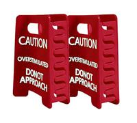 2 fermagli per capelli con scritta "Caution Overstimulated", clip per capelli con segno di avvicinamento Donot, divertenti fermagli per capelli di avvertimento, forte tenuta, per donne e ragazze, 11