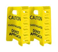 2 fermagli per capelli con scritta "Caution Overstimulated", con segno di avvicinamento Donot, divertenti fermagli per capelli di avvertimento, forte tenuta, per donne e ragazze, 11 cm, antiscivolo