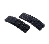2 fermagli per capelli con strass neri, per donne e ragazze, rettangolari, fermagli per capelli coreani, accessori per capelli, clip e fermagli