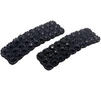 2 fermagli per capelli con strass neri, per donne e ragazze, rettangolari, fermagli per capelli coreani, accessori per lo styling dei capelli, clip e fermagli per capelli