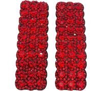 2 fermagli per capelli con strass rossi, per donne e ragazze, rettangolari, fermagli per capelli coreani, accessori per capelli, clip e fermagli