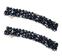 2 fermagli per capelli da donna, fermagli per capelli francesi con strass da 2, 4 pollici, a coccodrillo facili da appuntare per migliorare gli accessori del look quotidiano per donne e ra.