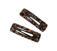 2 fermagli per capelli dal design unico, motivo leopardato, fermaglio per capelli a becco d'anatra per donne giovani alla moda ragazza da indossare tutti i giorni