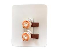 2 fermagli per capelli, divertenti hamburger gourmet, graziosi mini accessori per capelli fatti a mano a ciambella