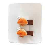 2 fermagli per capelli, divertenti hamburger gourmet, graziosi mini accessori per capelli fatti a mano