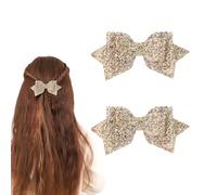 2 fermagli per capelli glitterati, 12,7 cm, multicolore, scintillanti, per ragazze, ragazze, adolescenti, bambini, graziose forcine per capelli, per feste, vacanze, matrimoni, regali scolastici