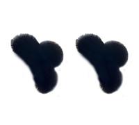 2 fermagli per capelli in finta pelliccia, di lusso, oversize, per una lunga tenuta forte, alla moda, clip invernale