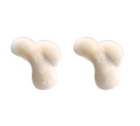 2 fermagli per capelli in pelliccia sintetica, di grandi dimensioni, alla moda, per una tenuta forte e alla moda, per l'inverno