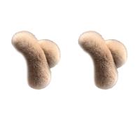 2 fermagli per capelli in pelliccia sintetica, di grandi dimensioni, alla moda, per una tenuta forte e alla moda, per l'inverno