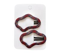 2 fermagli per capelli in tessuto, fermaglio per capelli carino con nuvola rossa e verde, accessorio per capelli per ragazze nuvole C