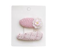 2 fermagli per capelli in tessuto, fiocco di fiori rosa dolce e carino mini accessorio per capelli fatto a mano rosa C