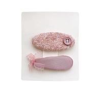 2 fermagli per capelli in tessuto, fiocco di fiori rosa dolce e carino mini accessorio per capelli fatto a mano rosa F