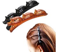 2 fermagli per capelli intrecciati da donna, multi clip, clip per sezionare i capelli, clip per capelli a becco d'anatra per donne accessori per capelli