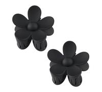 2 fermagli per capelli neri a forma di fiore, grandi clip per capelli spessi, per donne e ragazze, fermagli per capelli grandi e carini, antiscivolo, forte tenuta per capelli sottili, accessori per