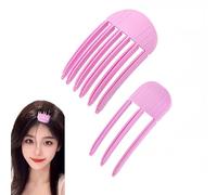 2 fermagli per capelli per acconciature volumizzanti soffici, 3 e 6 denti, clip per frangia frontale femminile, strumenti per lo styling dei capelli fai da te, fissatore per capelli in plastica