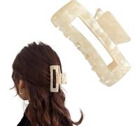2 fermagli rettangolari per capelli per donne e ragazze, antiscivolo, grandi clip, clip a artiglio, clip e mollette, accessori per capelli