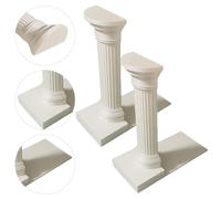 2 fermalibri a colonna romana, fermalibri decorativi vintage per scaffali,