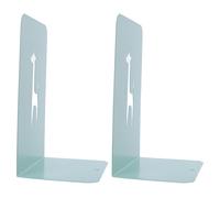 2 fermalibri a forma di giraffa per scaffali, fermalibri in metallo, semplice