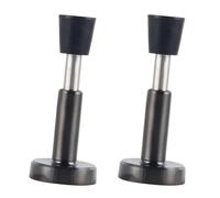 2 fermaporta adesivi in acciaio inox per parte inferiore della tecnologia di assorbimento degli urti idraulici in gomma