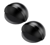 2 Fermaporta Autoadesivi per Pavimento, Ovale, Senza Punzonatura, Aderisce al Fondo