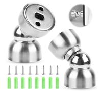 2 fermaporta magnetici, in acciaio inox, magnetico, mini fermaporta magnetico, supporto da parete, fermaporta per camera da letto, ufficio, bagno, 2 pezzi