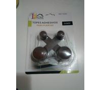 2 Fermaporte Per Interni Toppe Per Porte Adesivo MARRONE NOCE