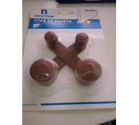 2 Fermaporte Per Interni Toppe Per Porte Adesivo MARRONE Plastica