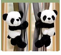 2 fermatenda con fibbia a forma di animale, gancio per tenda, per bambini, cameretta, decorazione per finestre (panda), M