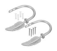 2 fermatende in metallo - Fermatende da parete con decorazione a forma di faro