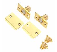 2 fermi a sfera interni per porta, regolabili, con cuscinetti a sfera, accessori hardware per la chiusura nascosta di dispensa, armadietti (oro)
