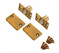 2 fermi a sfera interni per porta, regolabili, con cuscinetti a sfera, accessori hardware per la chiusura nascosta di dispensa armadio (bronzo giallo)