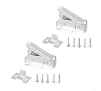 2 fermi a tocco per credenza per serratura della porta con forti fori per viti configurabili a molla per inserto per portello o soffitta in acciaio laminato a freddo da spingere per aprire